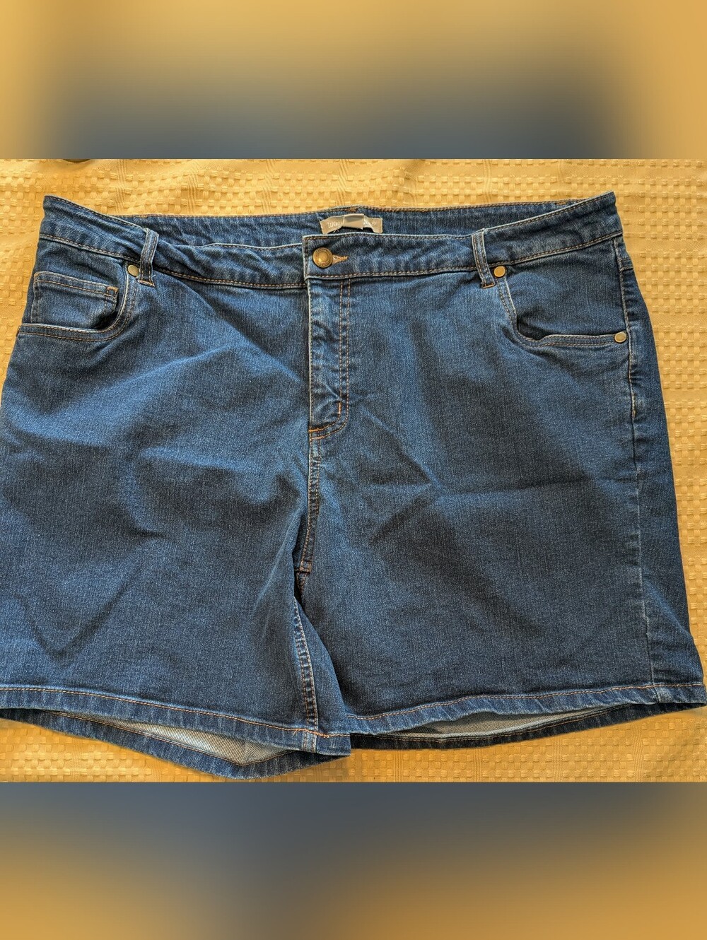 Woman Within Blue Denim Jean Shorts